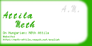attila meth business card